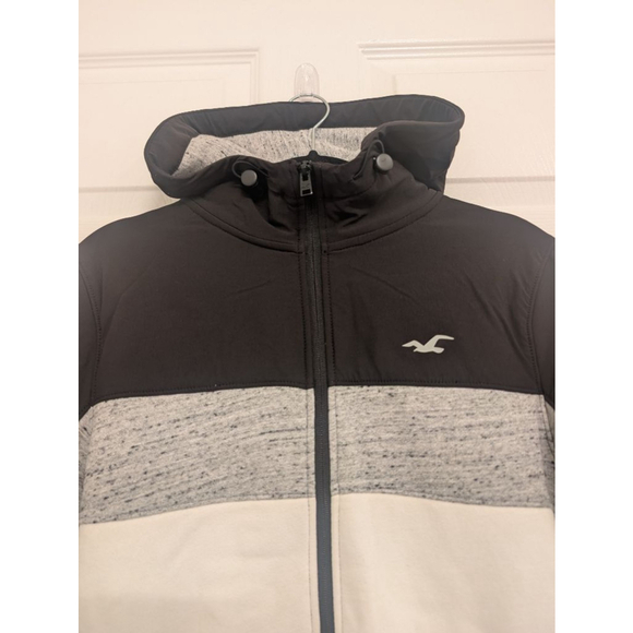 Hollister California Other - Men's Hollister California Hoodie S Black White Colorblock Full Zip Jacket,